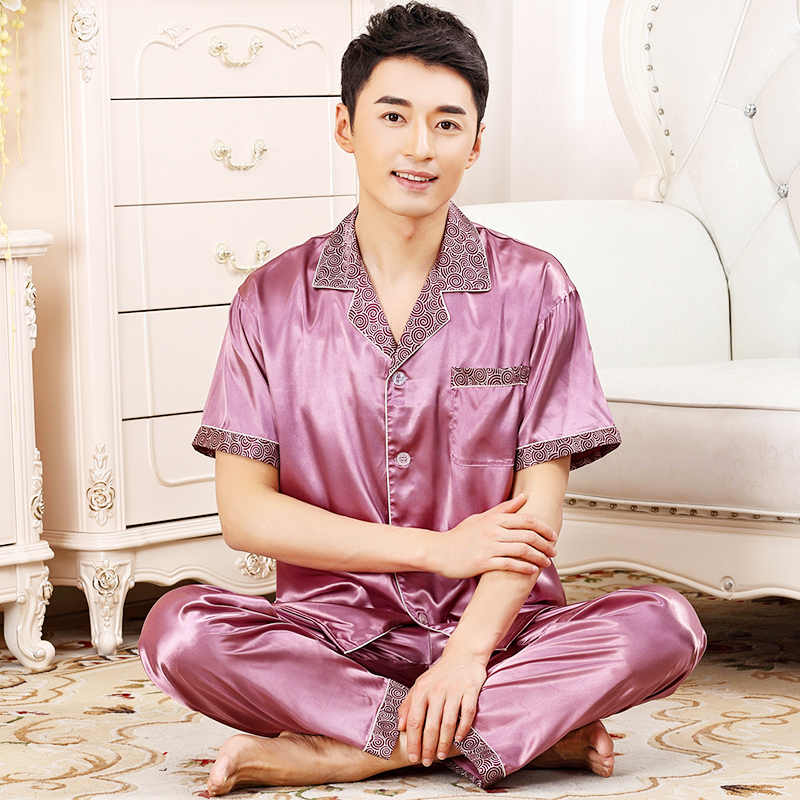 真丝男士睡衣,美标男士真丝睡衣