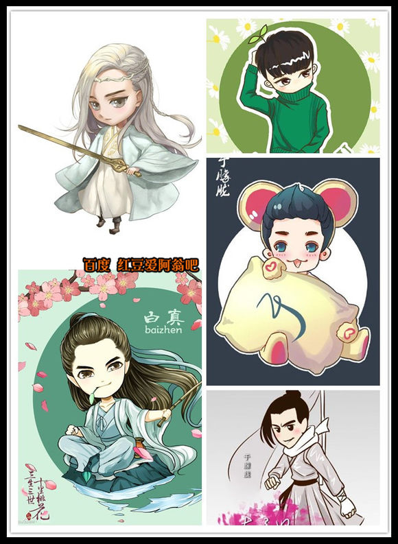 明星Q版形象，真人卡通哪个更萌？