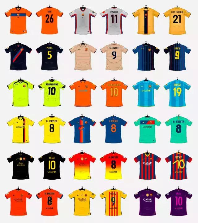 nike巴萨新球衣,耐克巴萨30号球衣