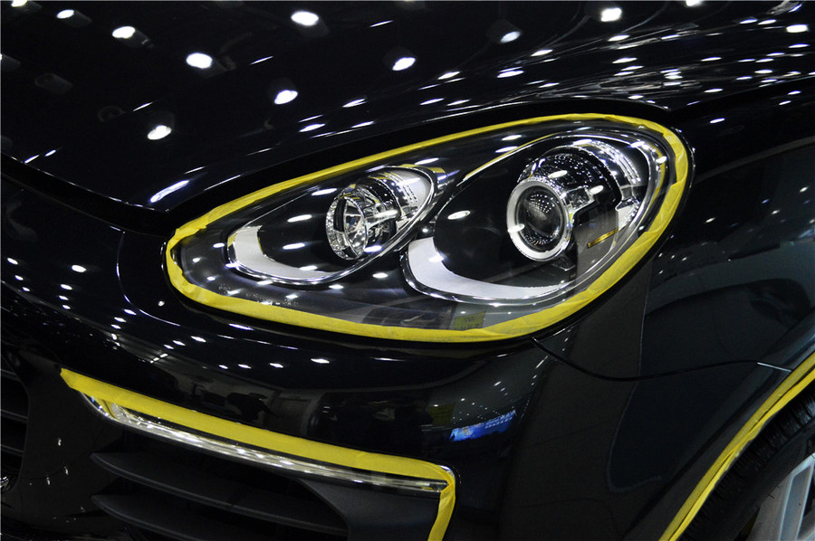 保时捷卡宴tpu漆面保护最佳效果图,保时捷卡宴最美车漆