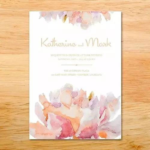 分享你们的婚礼请柬,简单一点的婚礼请柬文字