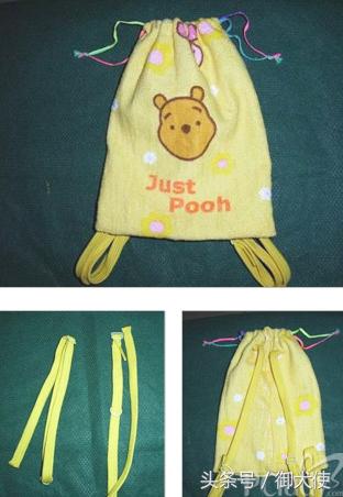 毛巾手工创意动物,自制狗狗三角式背带