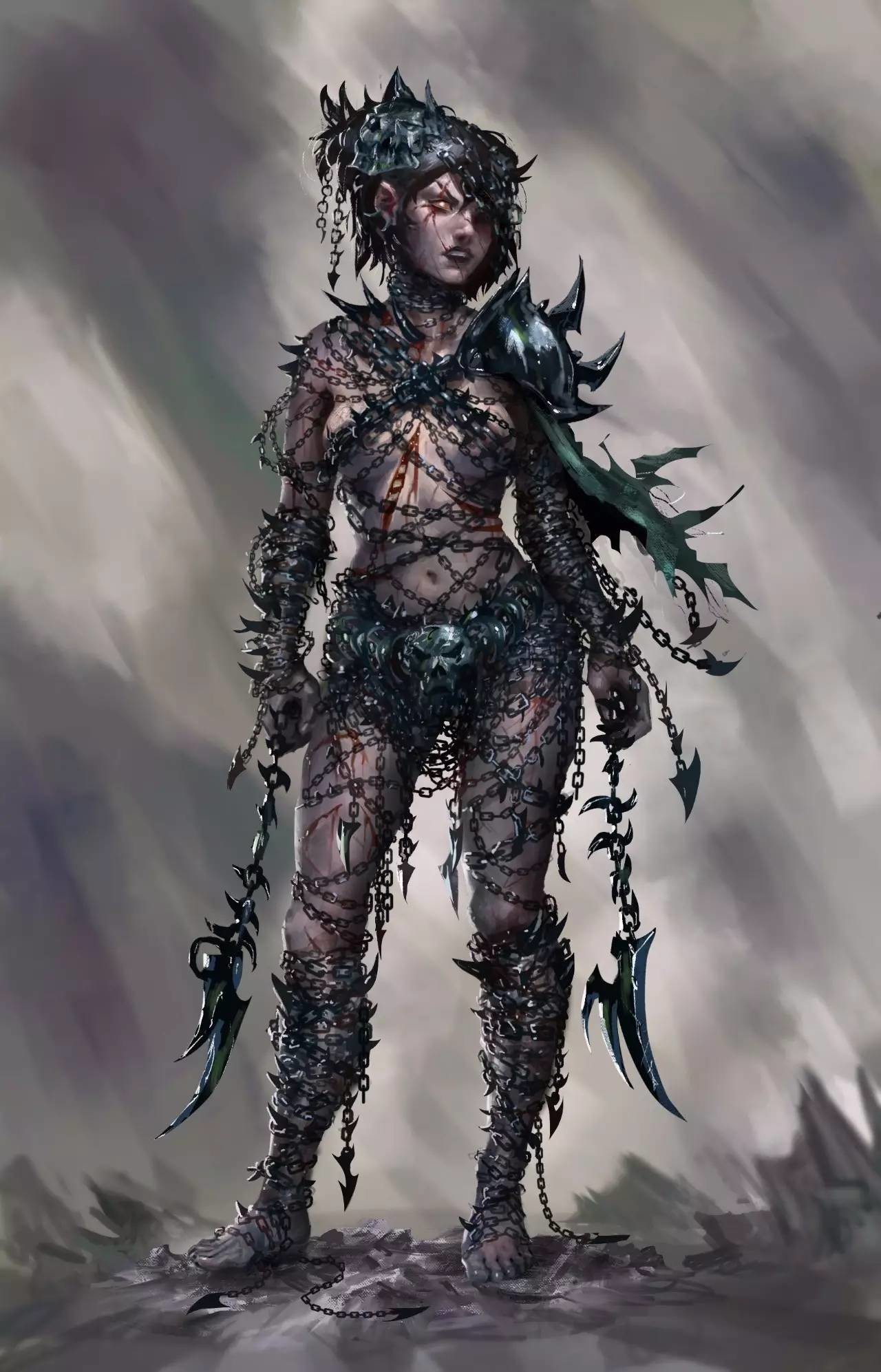 又酷又狂野的人物插画,插画狂野