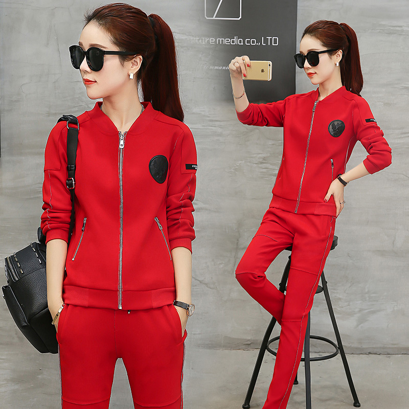 果冻棉休闲运动女套装,广场舞休闲运动女套装