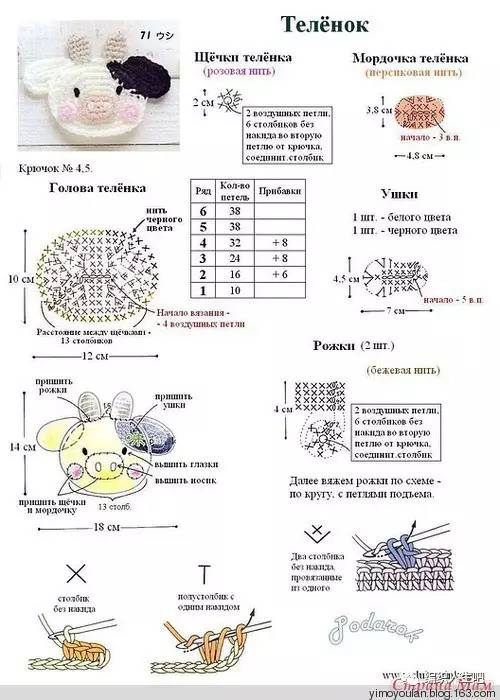 男童娃娃钩织玩偶图解,钩童装衣服花样图解