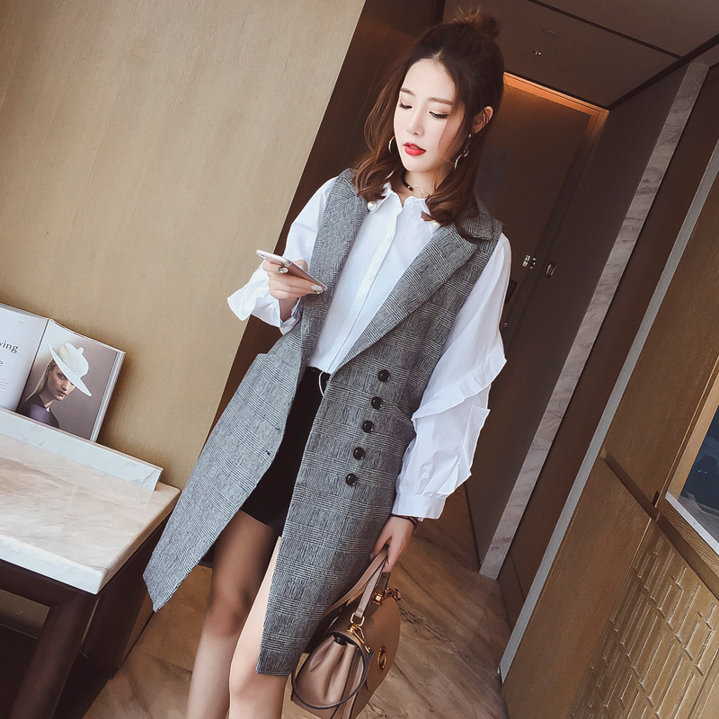 牛仔马甲西装马甲女外穿百搭,又到了穿西服的季节