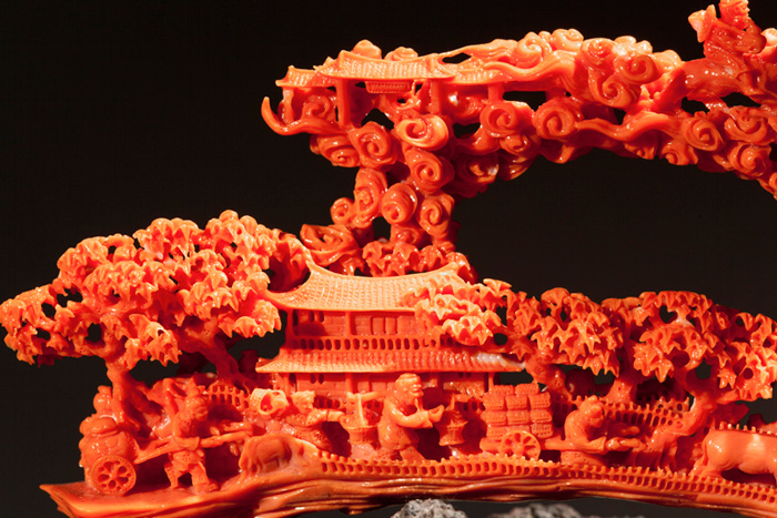 台湾博物馆红珊瑚是真的吗,红珊瑚馆藏品欣赏