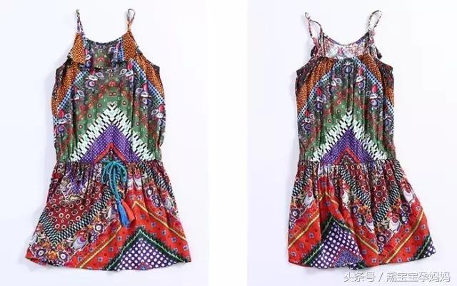 叠穿吊带裙波西米亚风,度假风波西米亚吊带裙