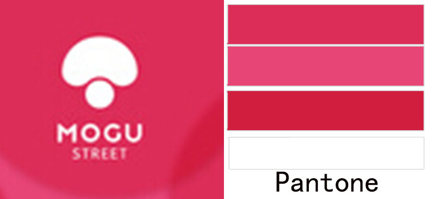 电商购物标志,品牌潘通色号