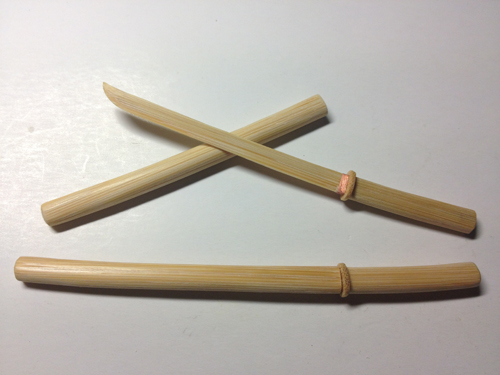竹筷子制作迷你武士刀,用一次性筷子做武士刀