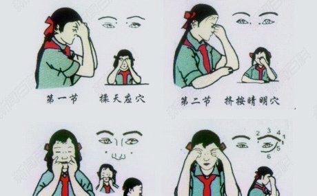儿童改善近视的穴位动图,治疗儿童近视眼穴位按摩仪器
