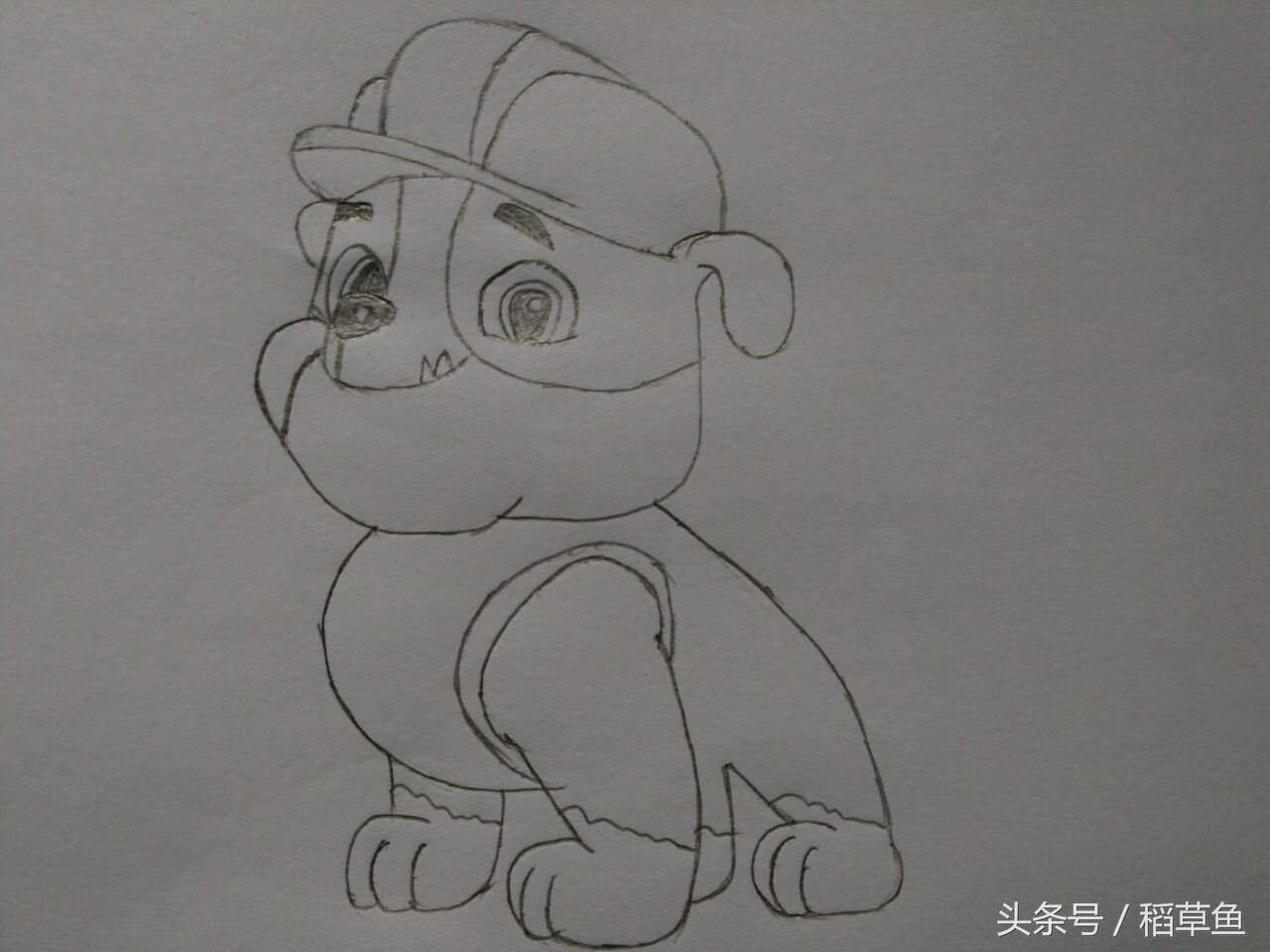 画汪汪队简笔画教程,简笔汪汪队的画法