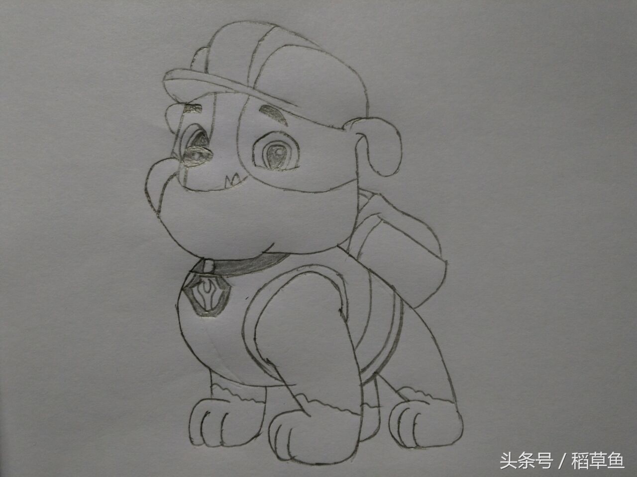 画汪汪队简笔画教程,简笔汪汪队的画法