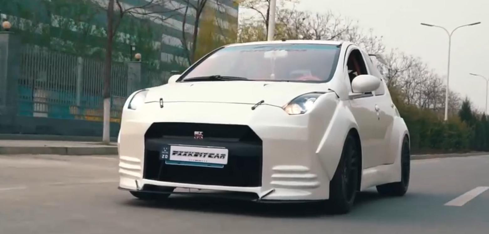 红色比亚迪f0爆改,李老鼠说比亚迪f0视频