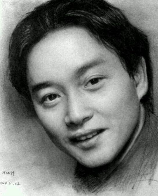 100幅明星素描,20张逼真明星素描全身