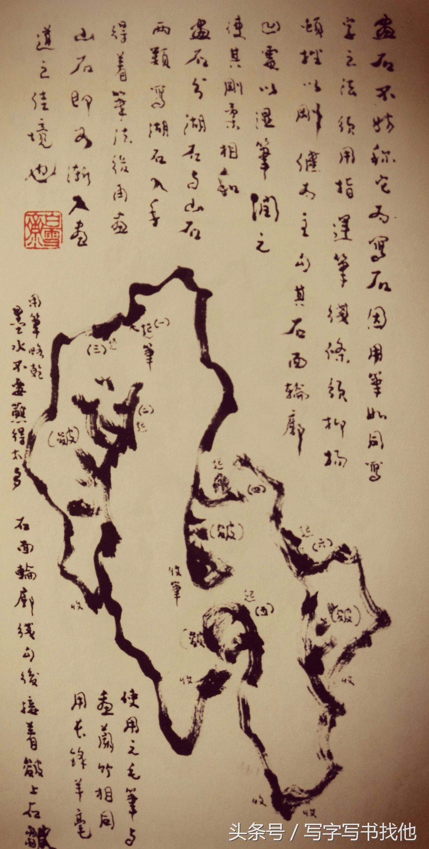 画湖石的每个步骤和技巧以及注意事项，全在这里