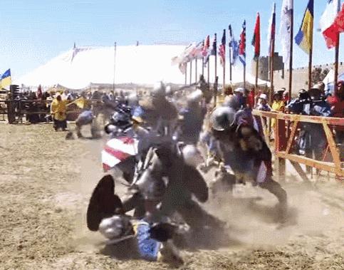 中国队首战世界杯,中国参加中世纪盔甲格斗锦标赛