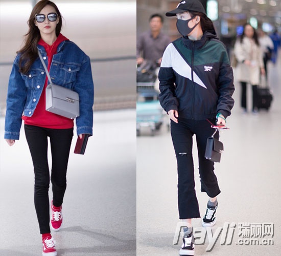 唐嫣杨幂穿灰色大衣竟美成这样,唐嫣同款包包好抢眼