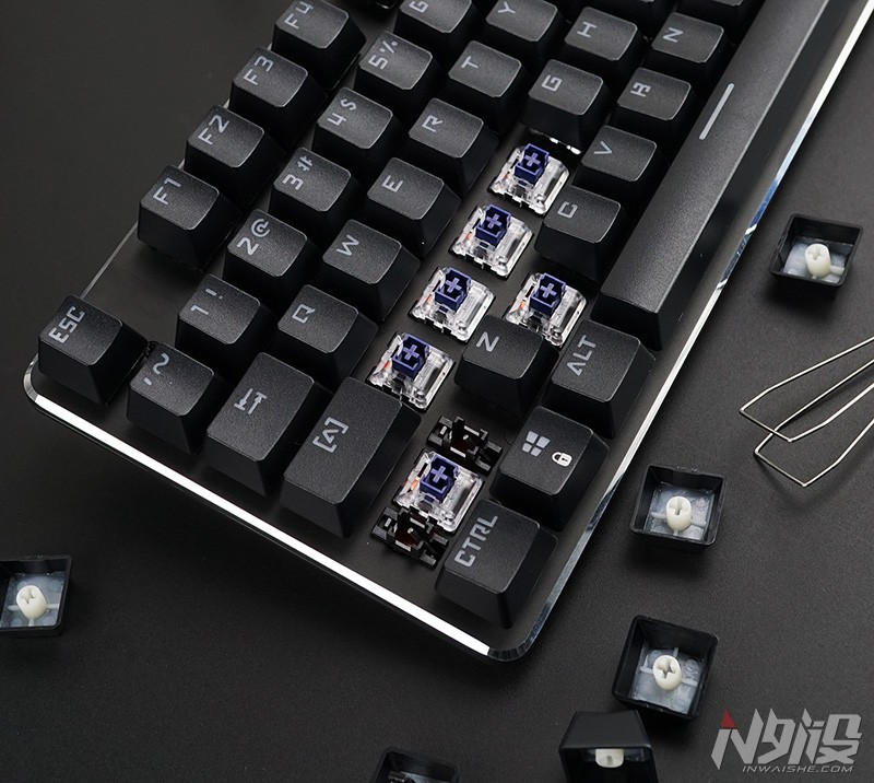 腹灵光魔键盘拆解,腹灵光魔凯华光轴机械键盘评测