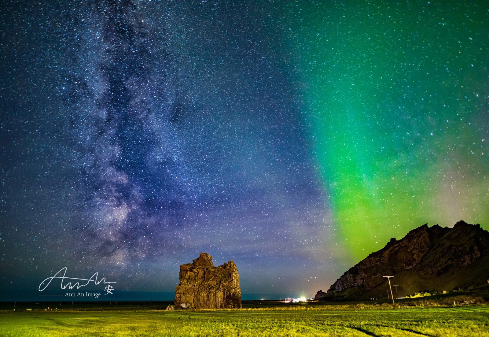 冰岛北极光美景,冰岛北极光惊艳时刻