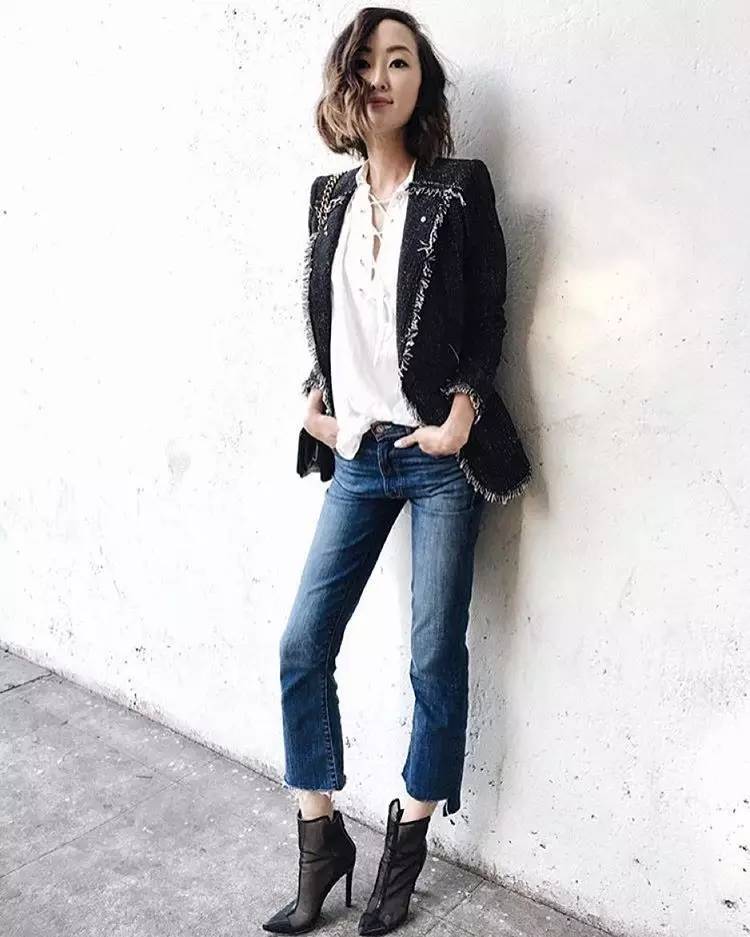 好看的卷裤脚裤子,别再穿阔腿裤了2019年流行这4条