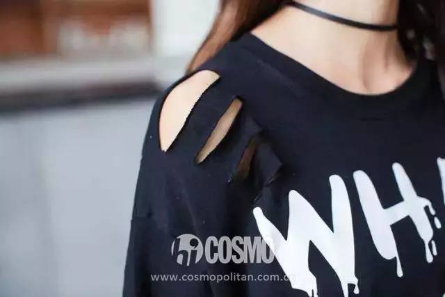 时髦破衣服,今年最流行的破洞上衣