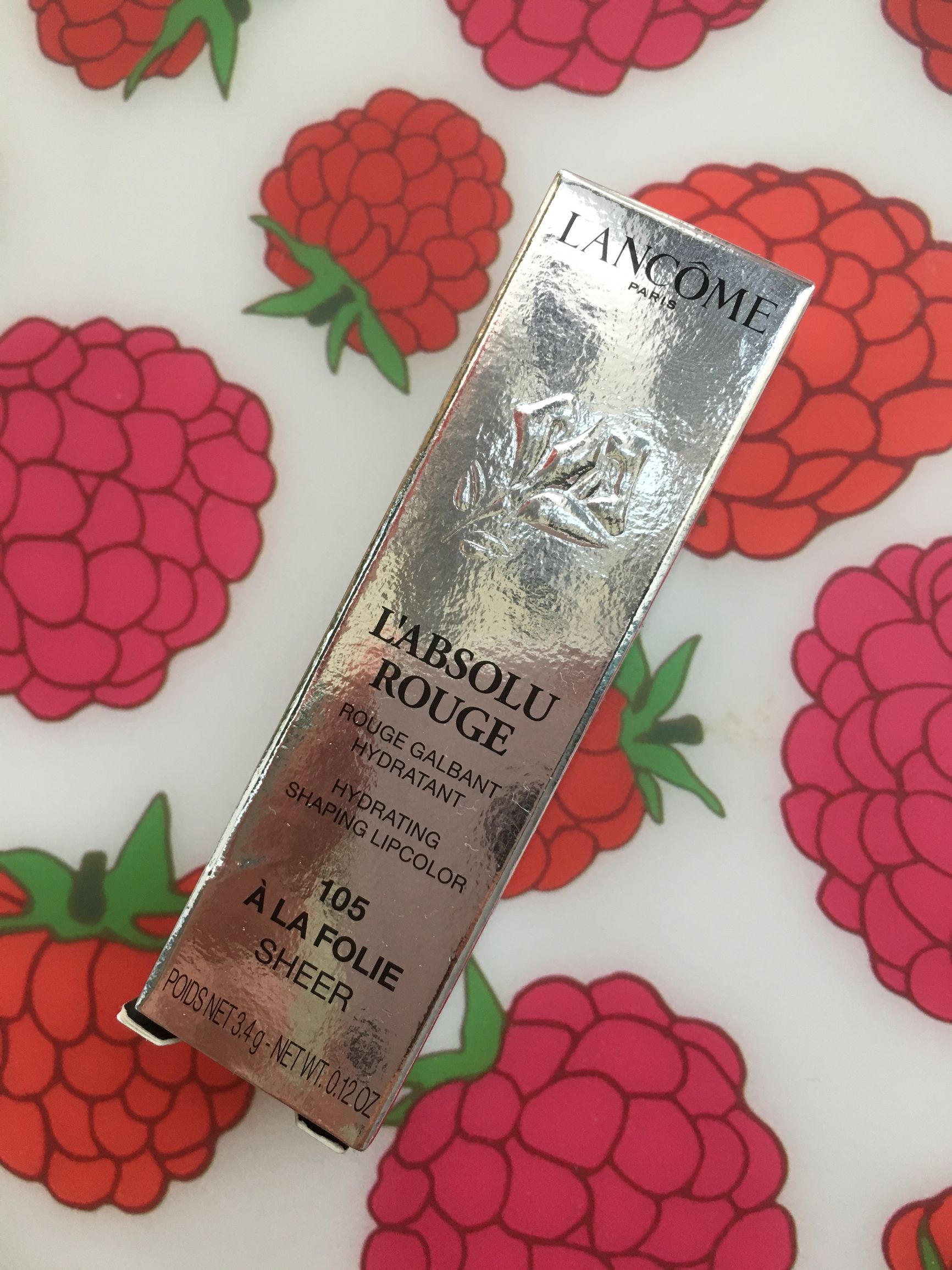 兰蔻菁纯柔润丝亮唇膏105号,兰蔻菁纯105和200