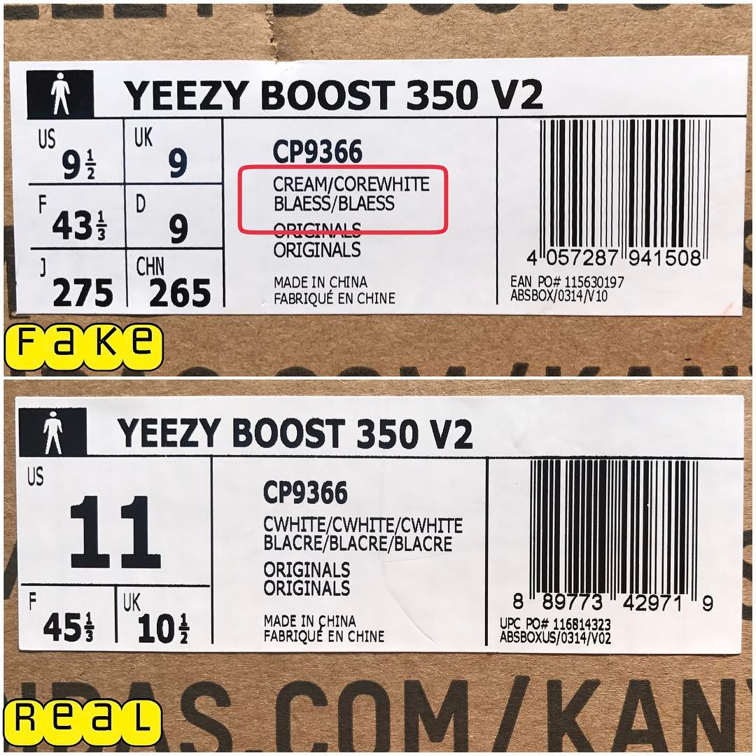 真假yeezy350对比冰蓝,如何对比真假yeezy350v2灰芝麻