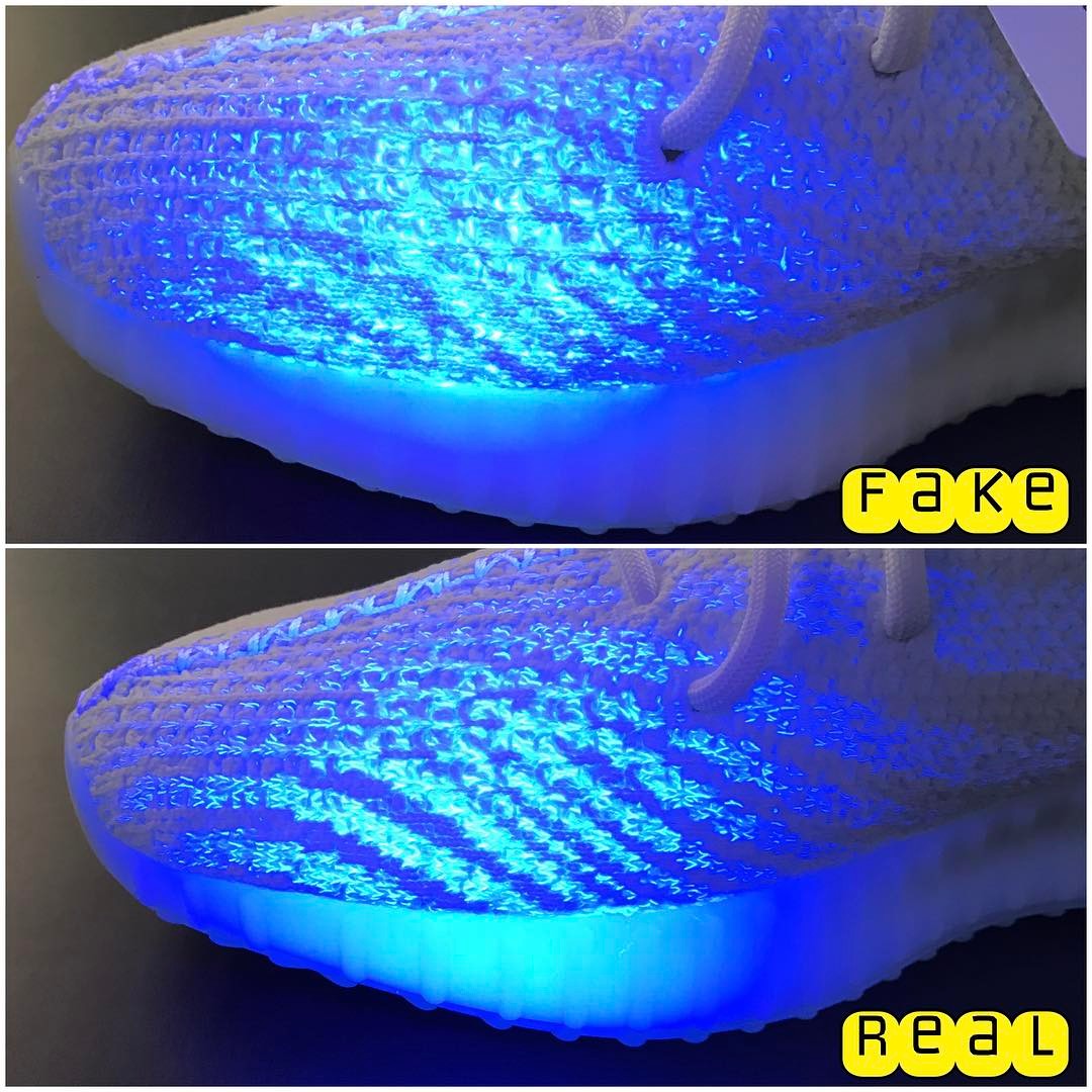 真假yeezy350灰色对比,yeezy350boostv2怎么鉴别真假