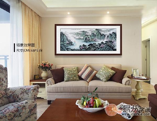 沙发墙挂什么字画,最流行的沙发背景墙挂字画