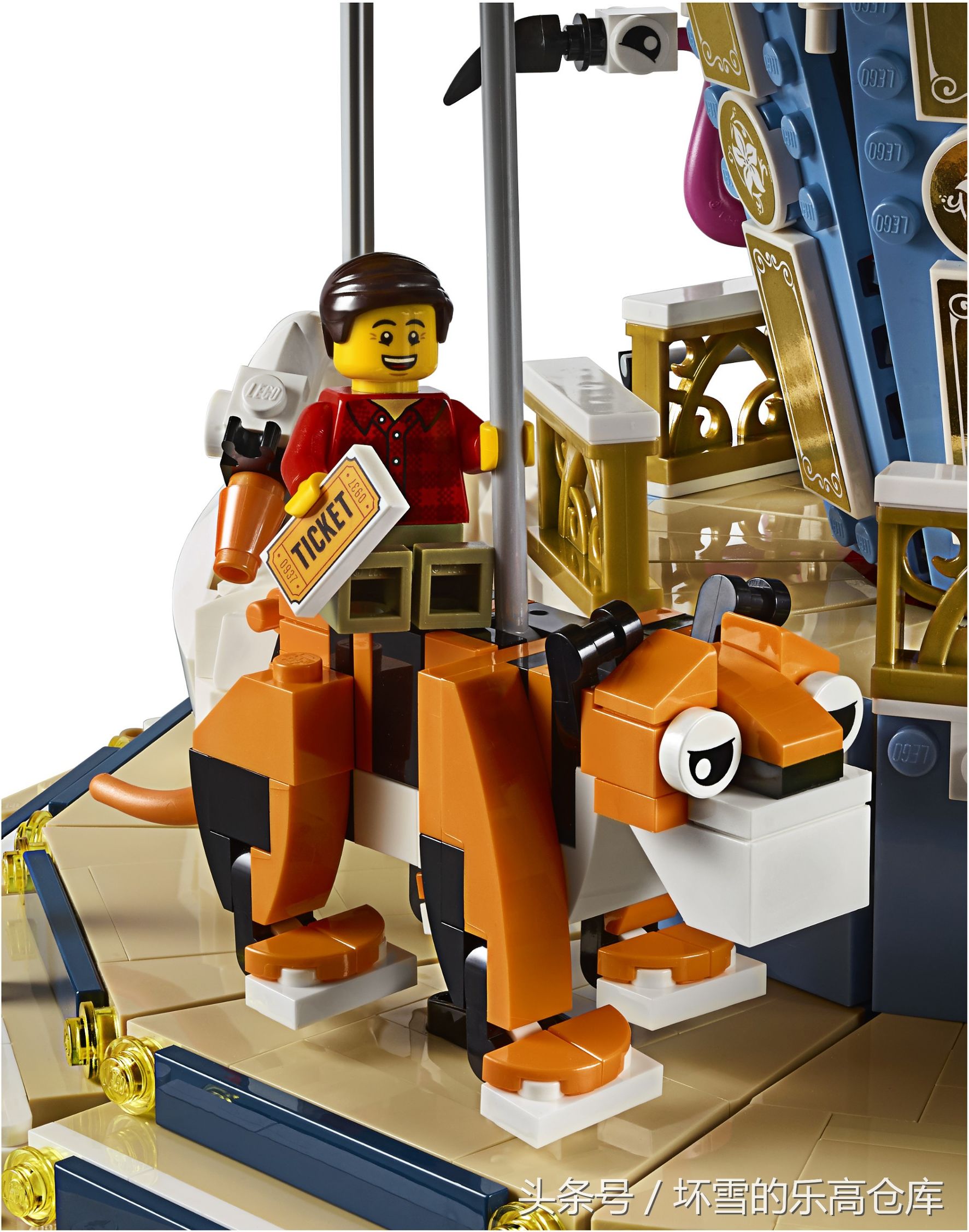 乐高游乐园旋转木马,乐高城市游乐场旋转木马