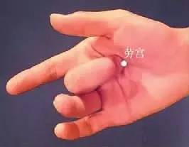 去心火最快穴位劳宫穴图,劳宫泻心火的特效药