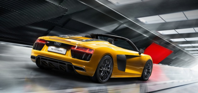 敞篷奥迪r8spyder,奥迪r8v10敞篷多少钱