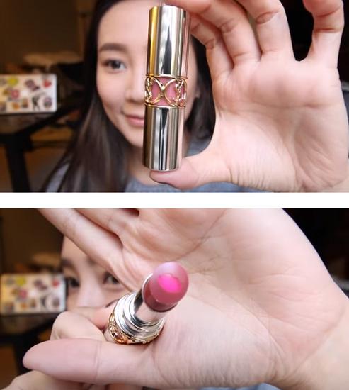 圣罗兰圆管夹心唇膏12号14号,2023圣罗兰新款唇膏