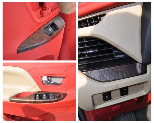 丰田塞纳柚木色耐磨地板,丰田塞纳航空座椅星空顶木地板