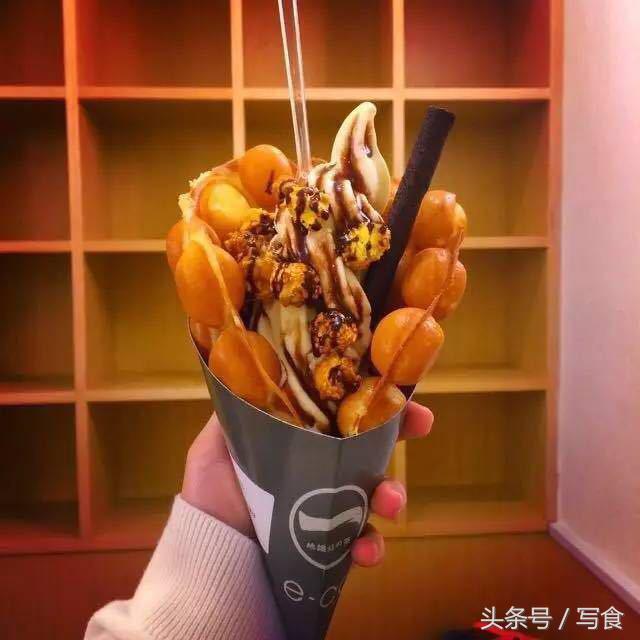 蛋仔冰淇淋有多美味,会爆浆的蛋仔冰淇淋