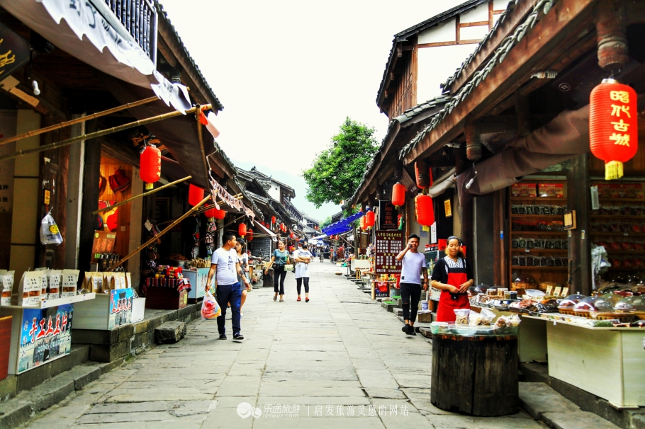 今天的昭化古城,昭化古城