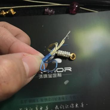 清宫十八子手串的小珍珠,清宫简易造型的教程