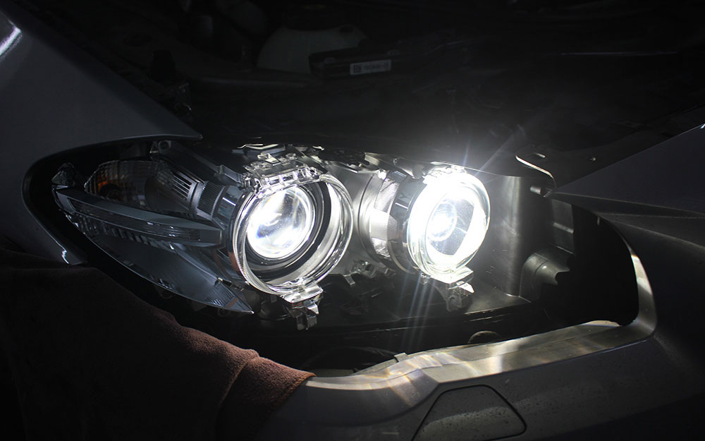 宝马五系改海拉6,宝马五系改灯18款