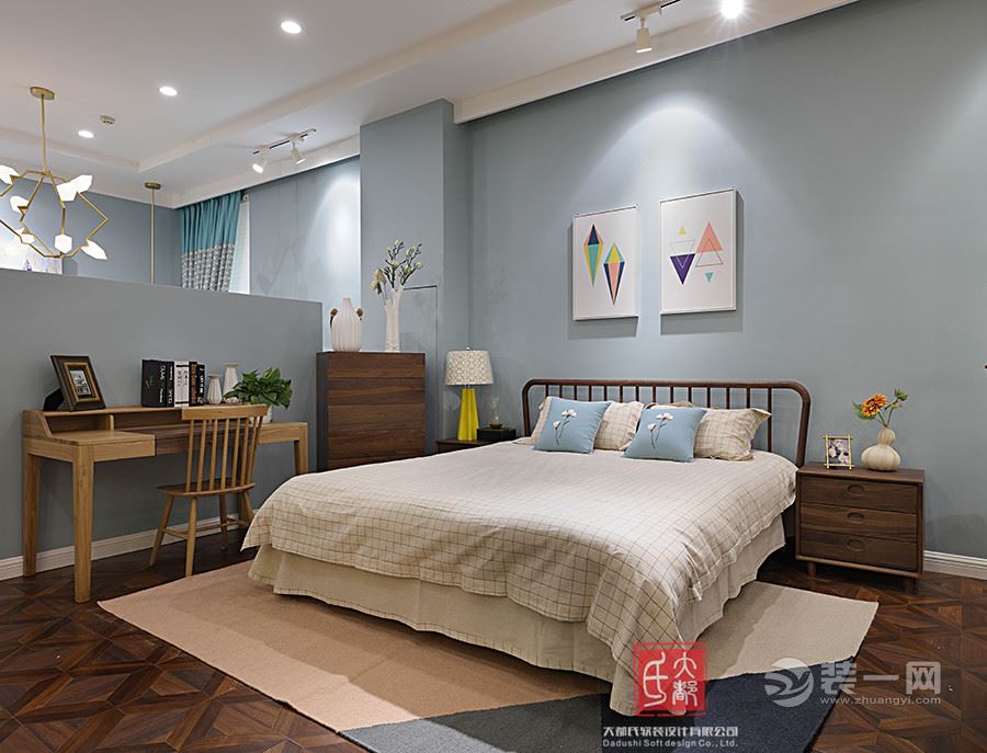 杭州楼顶阳光房装修效果图,翡丽湾简约装修风格全屋效果图