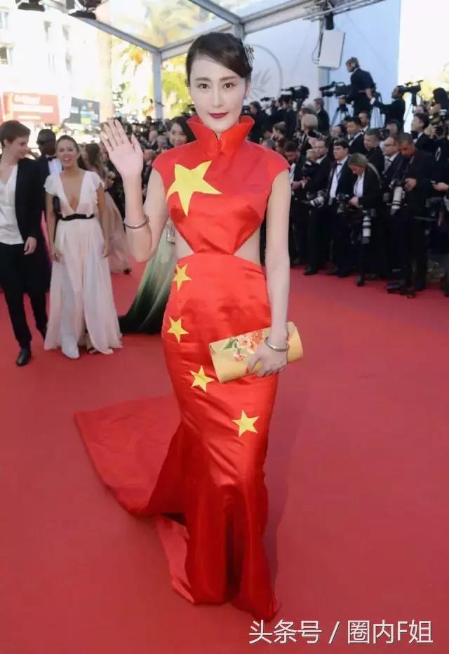 穿*旗国**,扮鸡精,没有范冰冰镇场的戛纳红毯今年来了多少妖魔鬼怪
