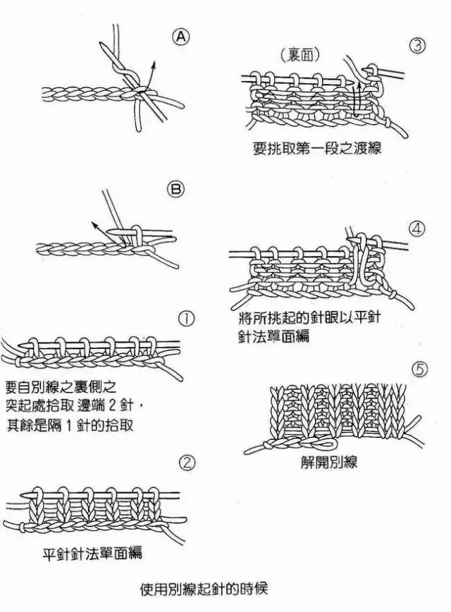 棒针编织拖鞋脚跟起针全教程视频,编织技巧钩针