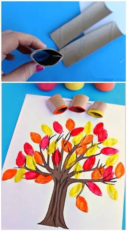 矮卷纸筒废物利用手工幼儿园,用卷筒纸儿童手工作品废物利用