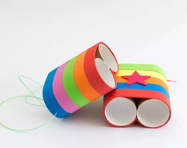 矮卷纸筒废物利用手工幼儿园,用卷筒纸儿童手工作品废物利用