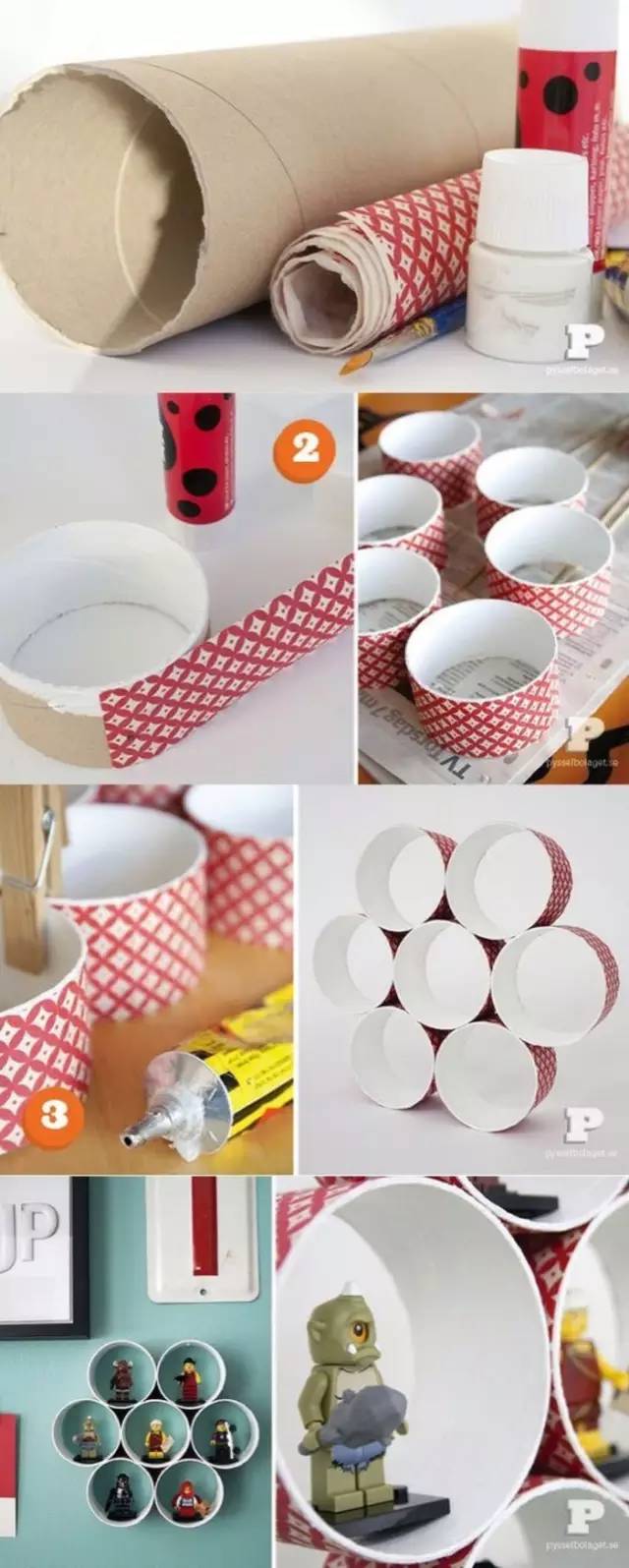 矮卷纸筒废物利用手工幼儿园,用卷筒纸儿童手工作品废物利用