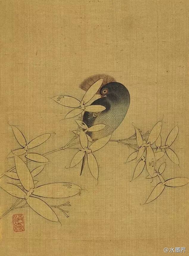 陈洪绶的花鸟是工笔画还是写意画,陈洪绶山水画作品欣赏