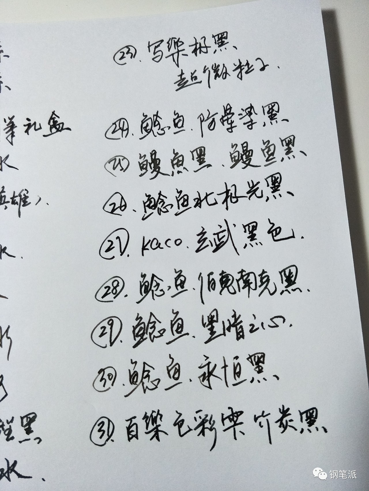 国产蓝黑色墨水测评,变态墨水