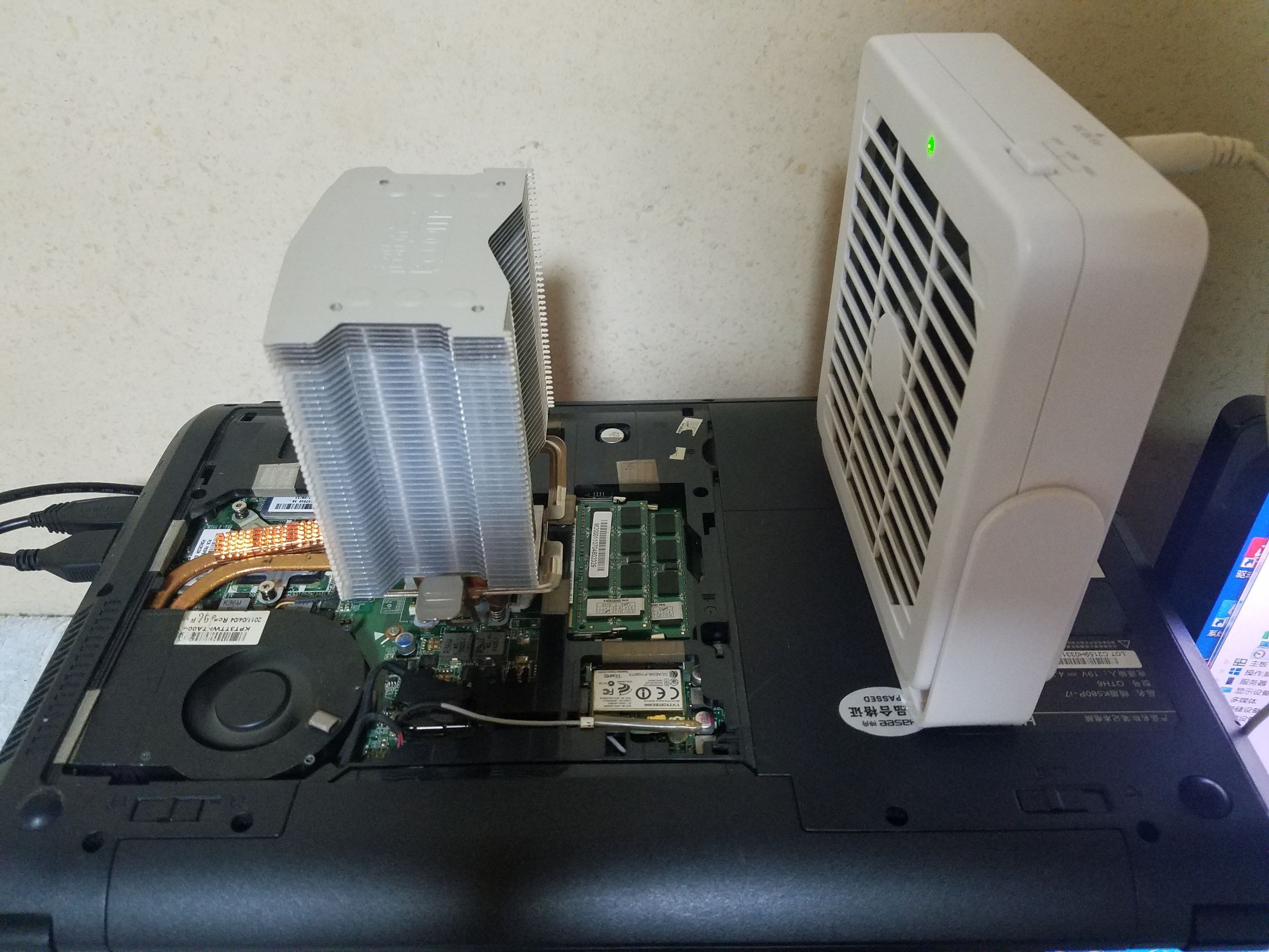 测试笔记本电脑散热,革命性的笔记本散热方案