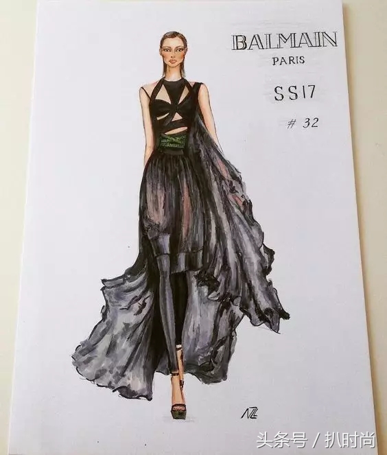 礼服好高级感,怎么画礼服设计手稿图