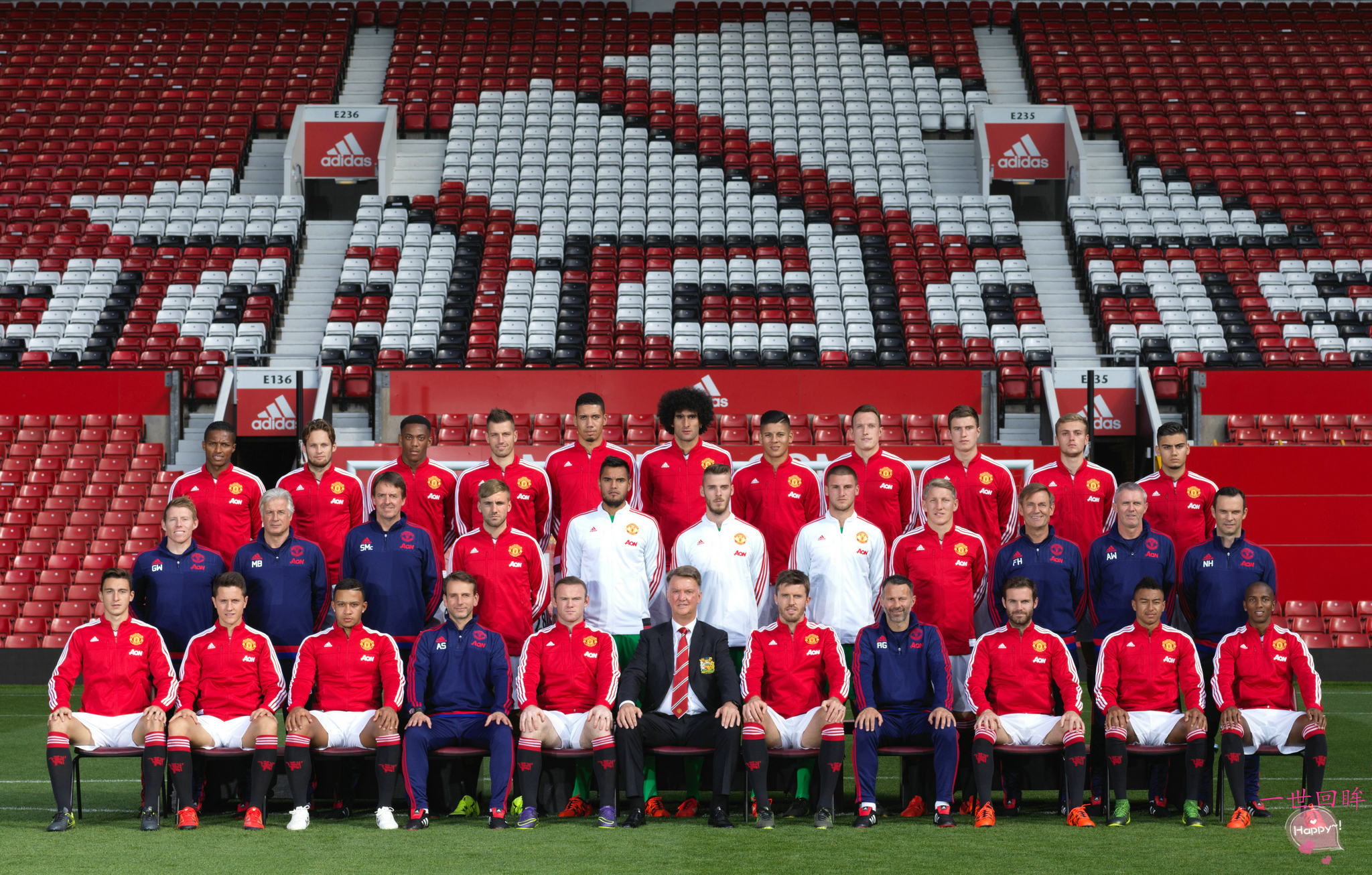 2016-17年曼联照片,曼联全家福照片2019